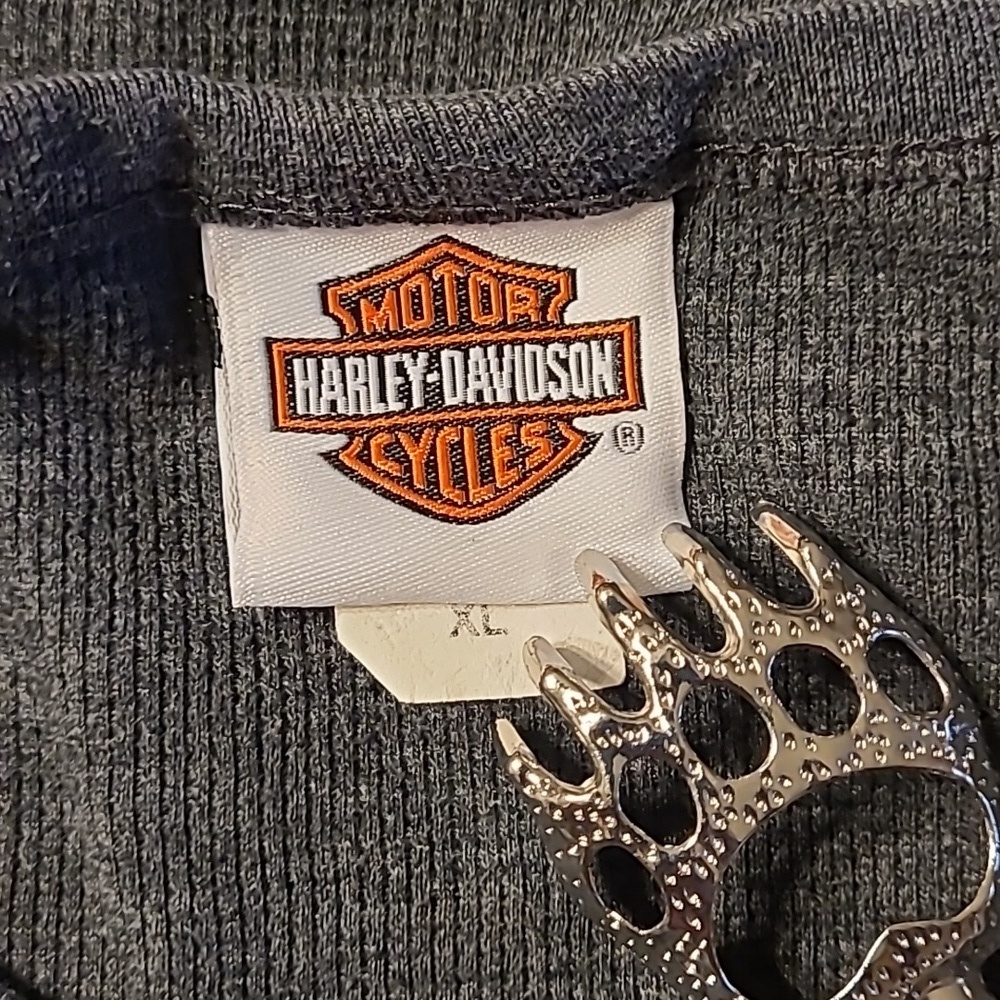 Harley-Davidson Gray Graphic Long Sleeve Tee - Picture 9 of 11